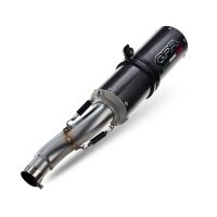 Esapament GPR compatibil cu Bmw R 1200 R 2011 Evacuare slip-on omologata, inclusiv db killer detașabil și cot de legătură,M3 Poppy 