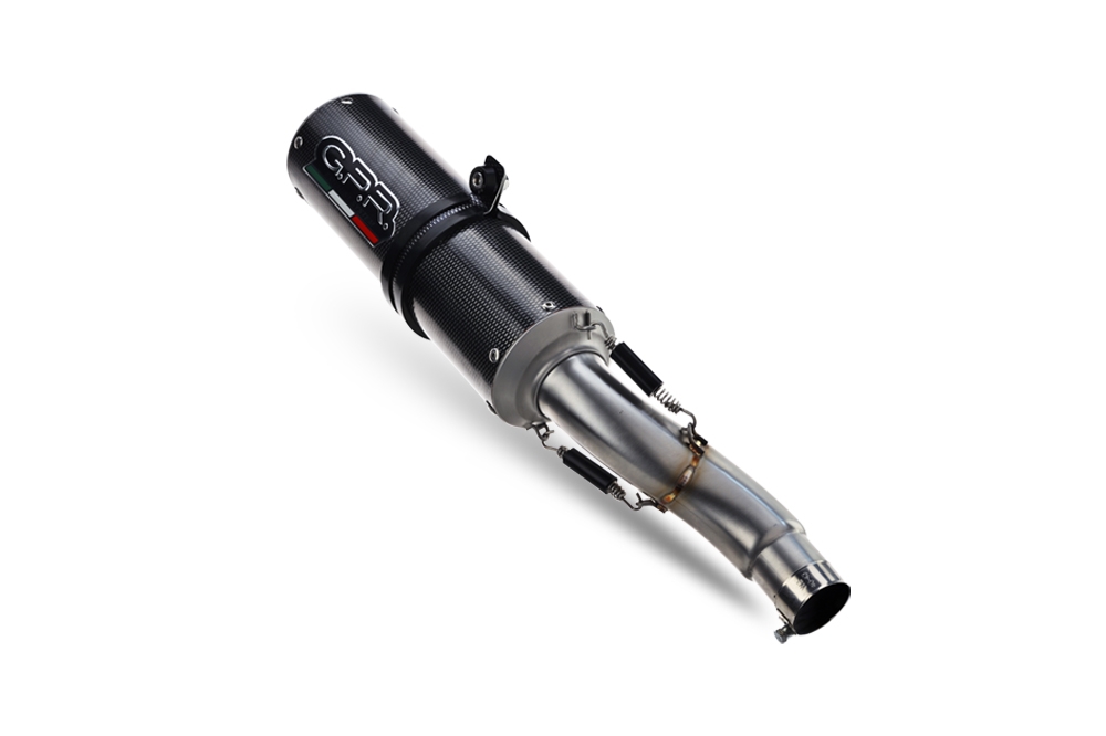 Exhaust compatible with Yamaha Tracer 9 GT 2021-2024, M3 Poppy , Homologated legal full system exhaust, including removable db killer and catalyst
