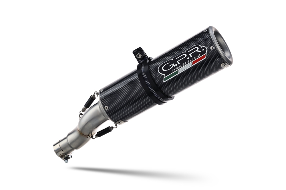 Esapament GPR compatibil cu Bmw R 1200 R 2011 Evacuare slip-on omologata, inclusiv db killer detașabil și cot de legătură,M3 Poppy 