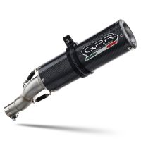 Esapament GPR compatibil cu Bmw R 1200 R 2011 Evacuare slip-on omologata, inclusiv db killer detașabil și cot de legătură,M3 Poppy 