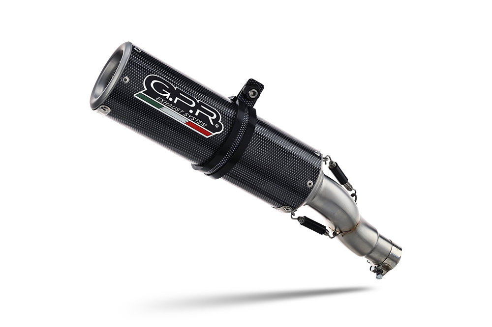 Exhaust compatible with Yamaha Tracer 9 GT 2021-2024, M3 Poppy , Homologated legal full system exhaust, including removable db killer and catalyst