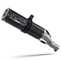 Esapament GPR compatibil cu Kawasaki Versys 650 2006 Evacuare slip-on omologata, inclusiv db killer detașabil și cot de legătură,M3 Poppy 