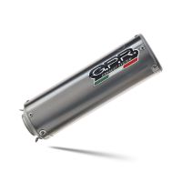 Esapament GPR compatibil cu Moto Guzzi V85 TT 2021 Evacuare slip-on omologata, inclusiv db killer detașabil și cot de legătură,M3 Titanium Natural