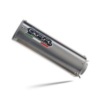 Exhaust compatible with Honda Cbr 600 F 2011-2014, M3 Titanium Natural, Homologated legal slip-on exhaust including removable db killer and link pipe