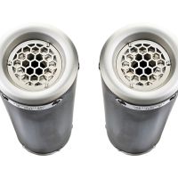Exhaust compatible with Ducati 916 -SP -SPS -Racing -Senna 1994-1999, M3 Titanium Natural, Mid-full system exhaust with dual homologated and legal silencers, including removable db killer