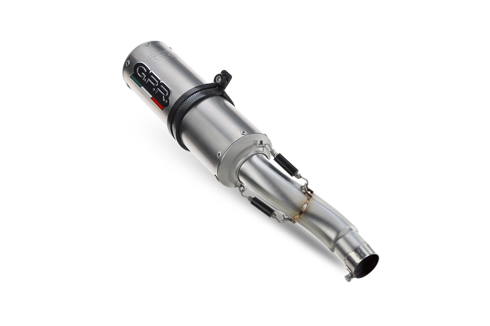 Exhaust compatible with Bmw S 1000 Rr 2009-2011, M3 Titanium Natural, Homologated legal full system exhaust, including removable db killer
