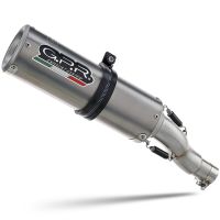 Esapament GPR compatibil cu Aprilia Tuono 1100 V4 Rr 2017 Evacuare slip-on omologata, inclusiv db killer detașabil, cot de legătură și catalizator,M3 Titanium Natural