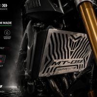 TECH ile uyumlu  Yamaha Mt-09 2021/2024 e5 Protecție pentru radiator din titan 