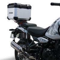Top case GPR TECH  Royal Enfield Himalayan 450 2024/2025 e5 Plus Zwart Topcase din aluminiu, culoare neagră, cu placă specifică inclusă Capacitate 26 litri.