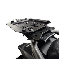 Top case GPR TECH compatible with  Hero Xpulse 200 BS6 4V 2021/2024 E5 GPR TECH Top case in aluminum, black color with specific plate included Capacity 26 LT.