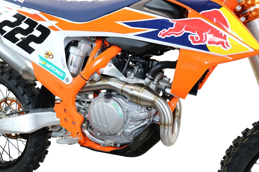 Esapament GPR compatibil cu Gas Gas MC 450F 2021 Sistem complet de evacuare de curse, inclusiv db killer/parascântei detașabil,Pentacross FULL Titanium