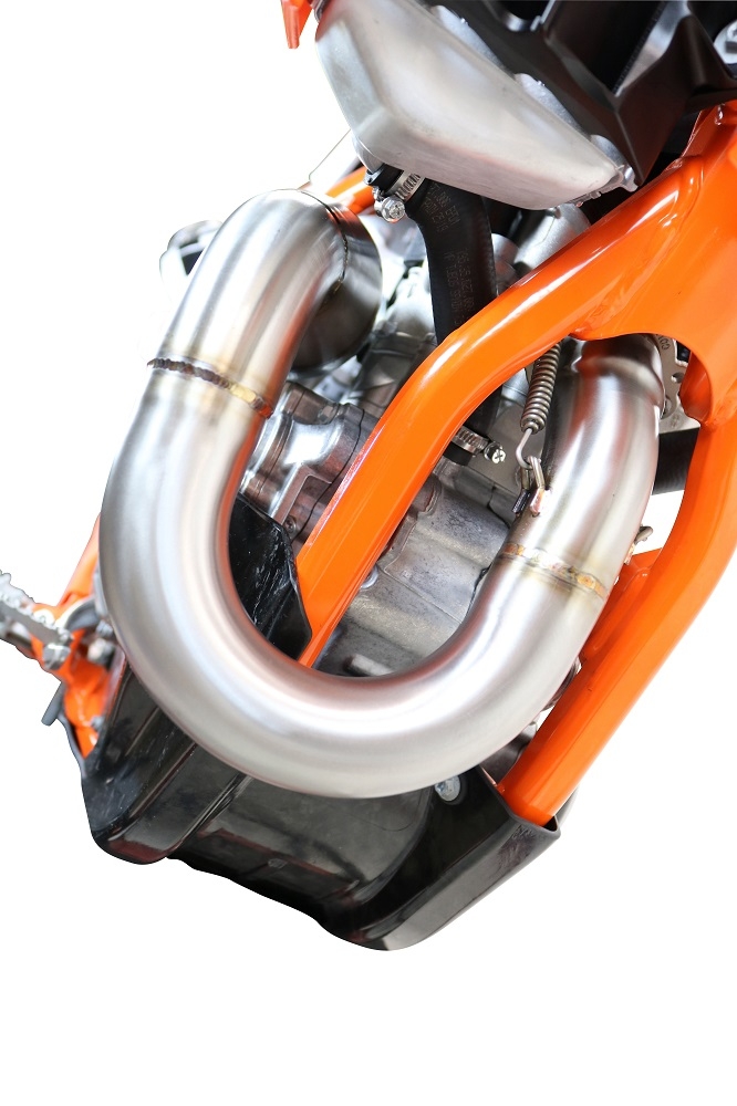 Esapament GPR compatibil cu Gas Gas MC 450F 2021 Sistem complet de evacuare de curse, inclusiv db killer/parascântei detașabil,Pentacross FULL Titanium