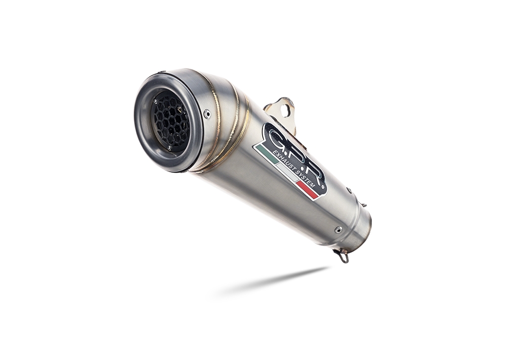 Exhaust compatible with Ktm Adventure 390 2021-2024, Powercone Evo, Homologated legal slip-on exhaust including removable db killer and link pipe