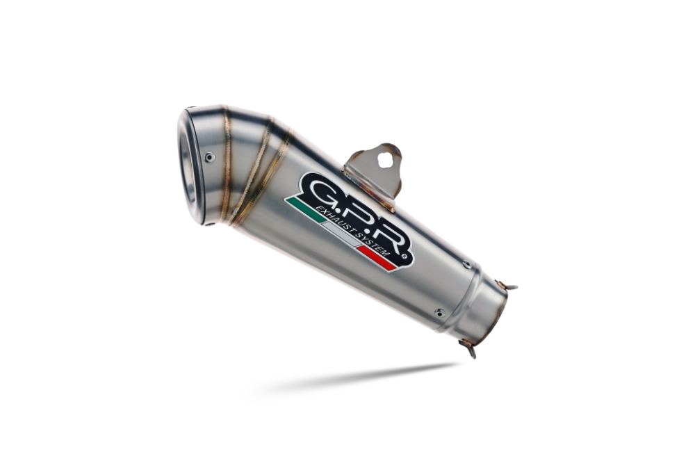 Exhaust compatible with Ktm Adventure 390 2021-2024, Powercone Evo, Homologated legal slip-on exhaust including removable db killer and link pipe