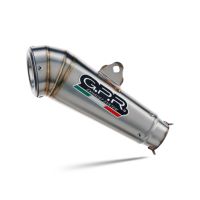 Exhaust compatible with Ktm Adventure 390 2021-2024, Powercone Evo, Homologated legal slip-on exhaust including removable db killer and link pipe