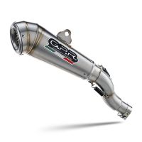 Exhaust compatible with Ktm Duke 125 2021-2023, Powercone Evo, Homologated legal slip-on exhaust including removable db killer and link pipe