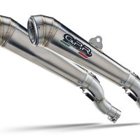 Esapament GPR compatibil cu Husqvarna TE 630 E - SMS 630 - Smr 630 2010 Evacuare cu dublă omologare legală, inclusiv db killer detașabile, coturi de legătură și catalizatori,Powercone Evo