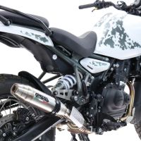 Esapament GPR compatibil cu Royal Enfield Himalayan 450  2024 Evacuare slip-on omologata, inclusiv db killer detașabil și cot de legătură,Deeptone Inox