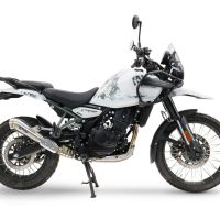 Esapament compatibil cu Royal Enfield Himalayan 450 2024 Evacuare slip-on omologata, inclusiv db killer detașabil și cot de legătură,Powercone Evo