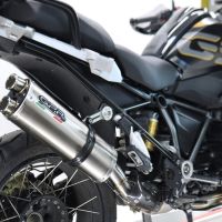 Esapament GPR compatibil cu Bmw R 1250 Gs -Adventure 2021 Evacuare slip-on omologata, inclusiv db killer detașabil și cot de legătură,Dual Poppy
