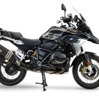 Esapament GPR compatibil cu Bmw R 1250 Gs -Adventure 2019 Evacuare slip-on omologata, inclusiv db killer detașabil și cot de legătură,Hyper Sonic Black Titanium
