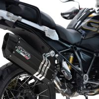 Esapament GPR compatibil cu Bmw R 1250 Gs -Adventure 2019 Evacuare slip-on omologata, inclusiv db killer detașabil și cot de legătură,Hyper Sonic Black Titanium