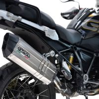 Esapament GPR compatibil cu Bmw R 1250 Gs -Adventure 2021 Evacuare slip-on omologata, inclusiv db killer detașabil și cot de legătură,Hyper Sonic Titanium