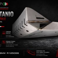 TECH ile uyumlu  Bmw R 1250 Gs Adventure 2021/2024 e5 Placă de protecție din titan 