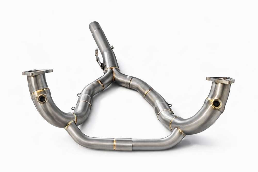 GPR exhaust compatible with Bmw R 1300 GS 2024-2026, Decatalizzatore Inox, Stainless steel Decat pipe 