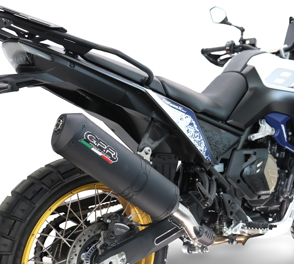 Esapament GPR compatibil cu Voge DS 800 Rally 2025 Evacuare slip-on omologata, inclusiv db killer detașabil și cot de legătură,Ghisa 