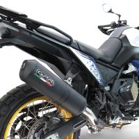 Esapament GPR compatibil cu Voge DS 800 Rally 2025 Evacuare slip-on omologata, inclusiv db killer detașabil și cot de legătură,Ghisa 