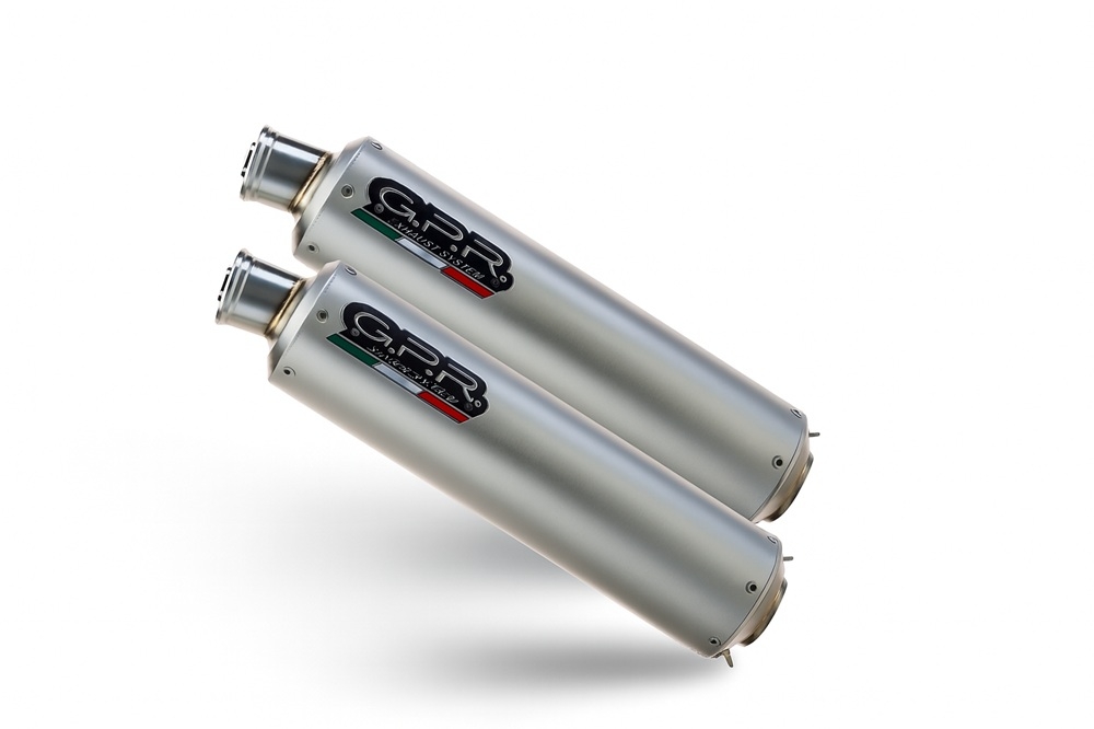 GPR exhaust compatible with Ducati Monster S2R  2004-2007, Inox Tondo, Mid-full system exhaust with dual homologated and legal silencers, including removable db killer 