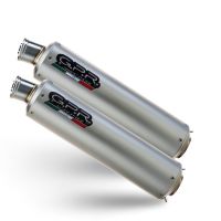 Esapament GPR compatibil cu Kawasaki GPZ 500 - S 1988 Evacuare cu dublă omologare legală, inclusiv db killers și coturi de legătură detașabile,Inox Tondo