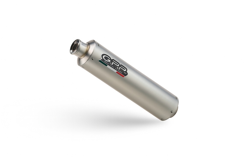 Esapament GPR compatibil cu Kawasaki ZX6R 1995 Amortizor de zgomot cu bolt-on omologat, inclusiv db killer detașabil,Inox Tondo