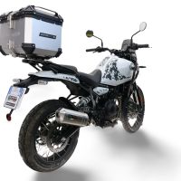 Top case GPR TECH  Royal Enfield Himalayan 450 2024/2025 e5 Plus Zilver Topcase din aluminiu, culoare argintie, cu placă specifică inclusă Capacitate 35 litri.