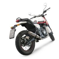 Esapament GPR compatibil cu Royal Enfield Scram 411 2022 Evacuare slip-on de curse, inclusiv cot de legătură,Deeptone Inox