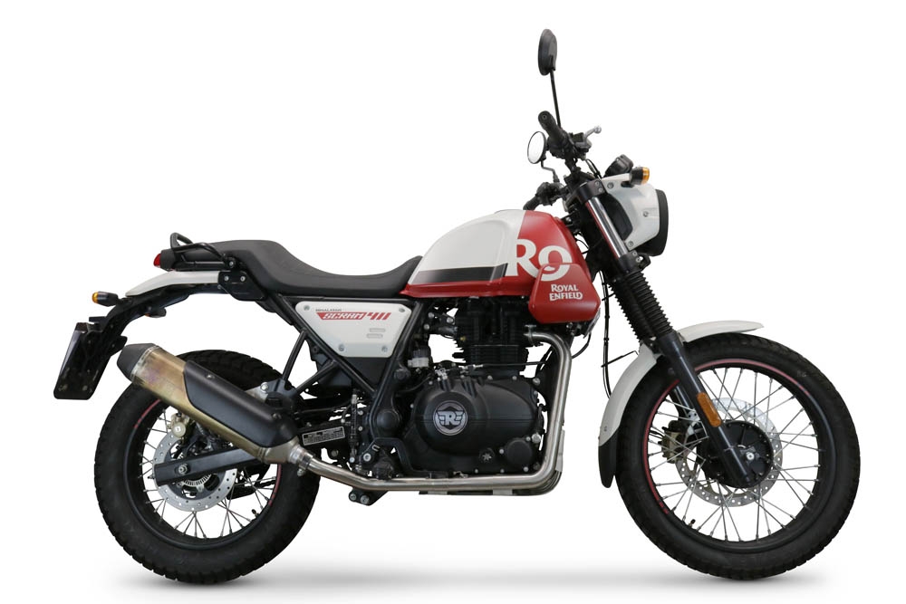 Exhaust compatible with Royal Enfield Himalayan 410 2021-2024, Decatalizzatore, Decat pipe