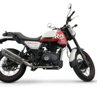 Esapament GPR compatibil cu Royal Enfield Scram 411 2022 Evacuare slip-on omologata, inclusiv db killer detașabil, cot de legătură și catalizator,Trioval