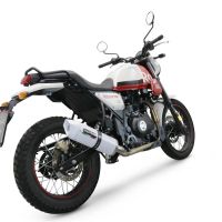 Esapament GPR compatibil cu Royal Enfield Scram 411 2022 Evacuare slip-on omologata, inclusiv db killer detașabil, cot de legătură și catalizator,Albus Evo4