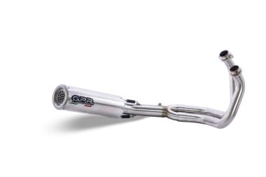 Exhaust compatible with Yamaha Mt-07 2017-2020, M3 Inox , Racing full system exhaust, including removable db killer