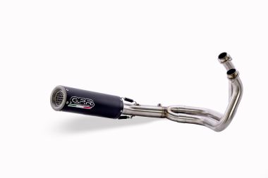 Exhaust compatible with Yamaha Mt-07 2017-2020, M3 Black Titanium, Racing full system exhaust, including removable db killer