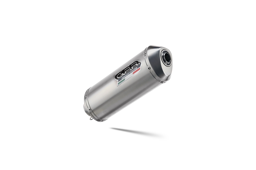 Exhaust compatible with Aprilia Mana 850 Gt 2007-2016, Satinox, Homologated legal mid-full system exhaust including removable db killer