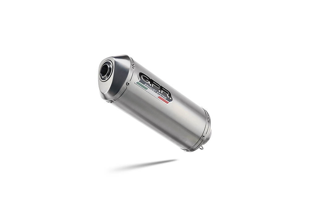 Esapament GPR compatibil cu Benelli Bn 302 S 2017 Evacuare slip-on omologata, inclusiv db killer detașabil și cot de legătură,Satinox 