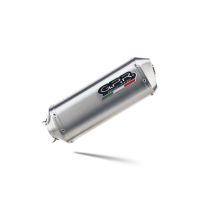 Exhaust compatible with Aprilia Mana 850 Gt 2007-2016, Satinox, Homologated legal mid-full system exhaust including removable db killer