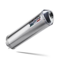 Esapament GPR compatibil cu Bmw F 650 Cs Scarver 2001 Evacuare slip-on omologata, inclusiv db killer detașabil și cot de legătură,Satinox 