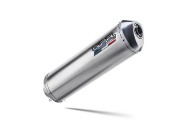 Exhaust compatible with Voge 650DSX 2021-2024, Satinox , Homologated legal slip-on exhaust including removable db killer, link pipe and catalyst