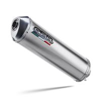 Esapament GPR compatibil cu Aprilia Tuareg 660 2021 Evacuare slip-on omologata, inclusiv db killer detașabil și cot de legătură,Satinox 