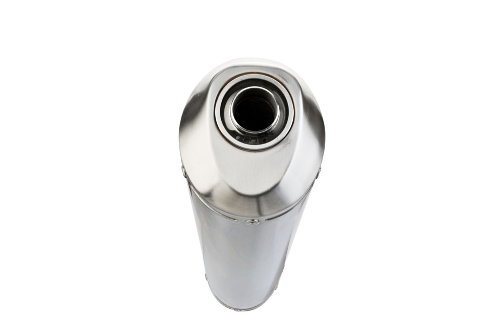Esapament GPR compatibil cu Benelli Trk 502 2021 Evacuare slip-on omologata, inclusiv db killer detașabil, cot de legătură și catalizator,Satinox 