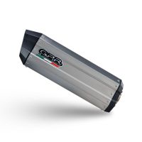 Exhaust compatible with Bmw F 800 Gs 2016-2018, Hyper Sonic Titanium, Homologated legal slip-on exhaust including removable db killer and link pipe