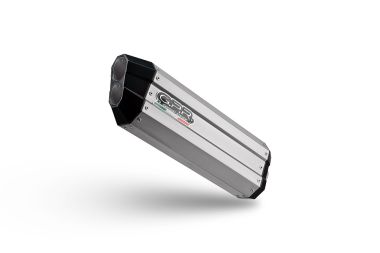 Exhaust compatible with Yamaha Tenere 700 2021-2024, Hyper Sonic Titanium, Homologated legal slip-on exhaust including removable db killer and link pipe